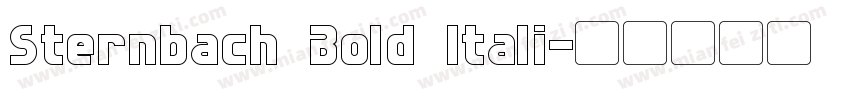 Sternbach Bold Itali字体转换